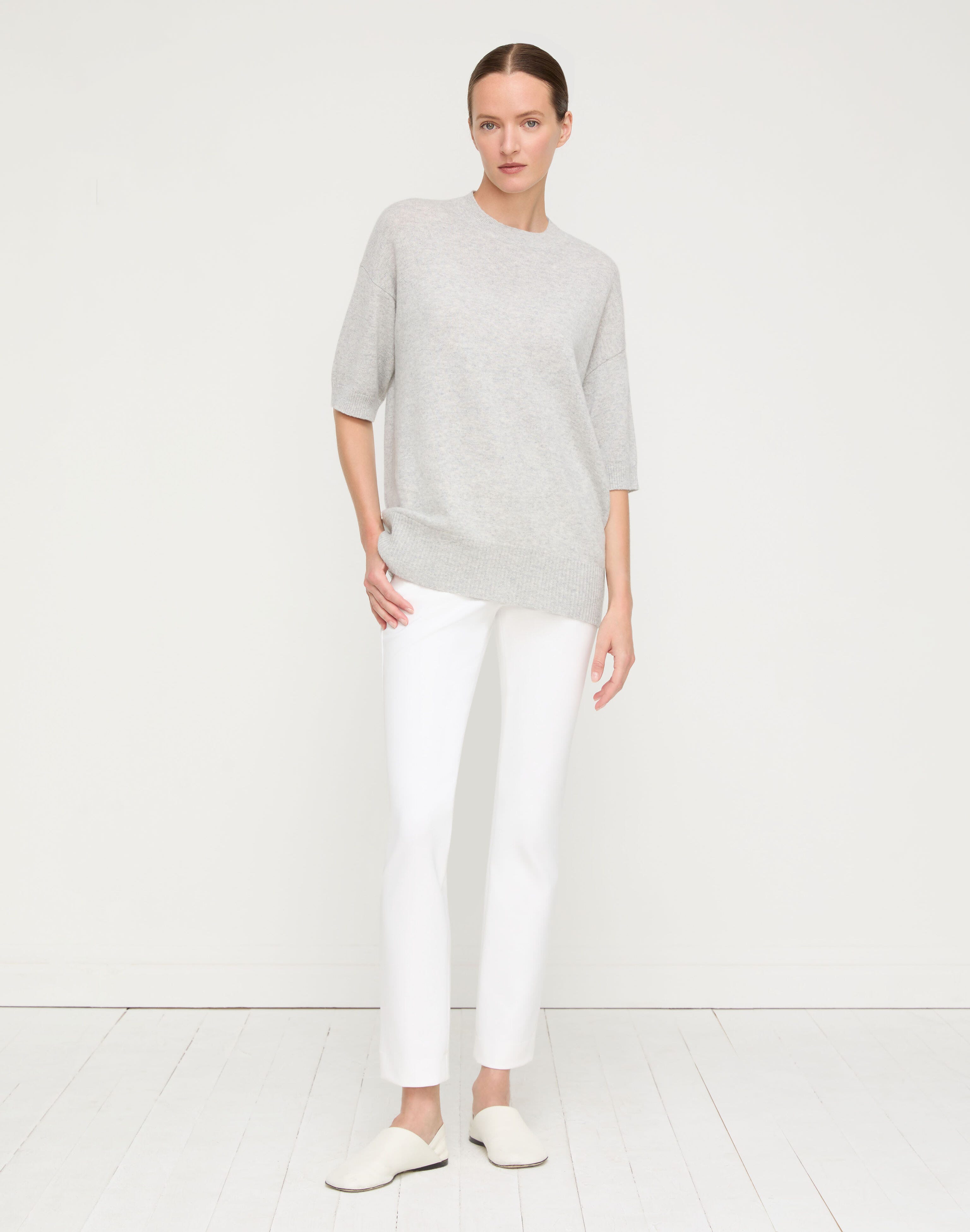 Plus-Size Acclaimed Stretch Manhattan Cigarette Ankle Pant
