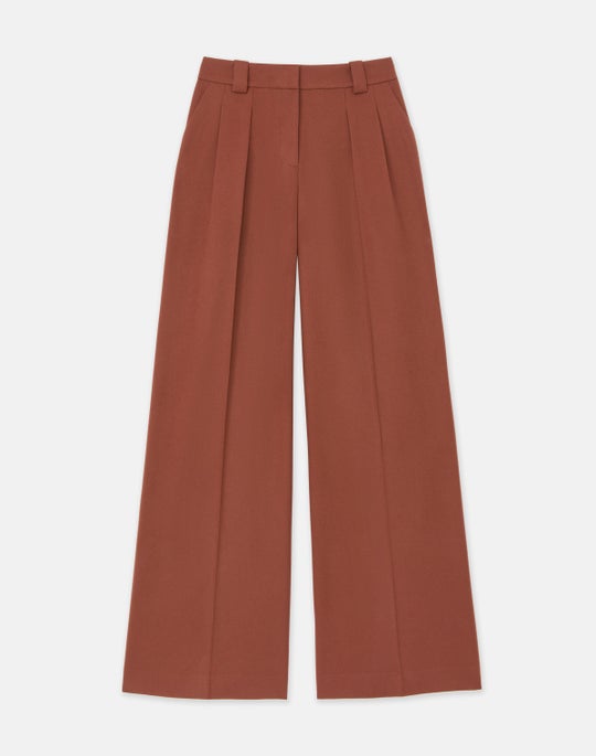 Cashmere Mélange Wyatt Wide Leg Pant