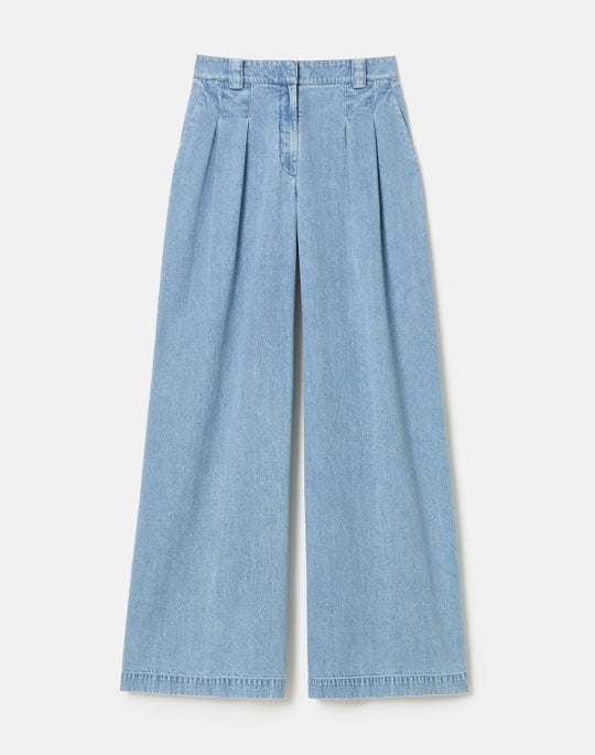 Lightweight Denim Wyatt Wide Leg Jean