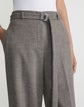 Brushed Wool-Cashmere Flannel Clark Wide Leg Pant