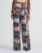 Painter's Palette Print Silk Charmeuse Riverside Pant
