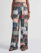 Painter's Palette Print Silk Charmeuse Riverside Pant