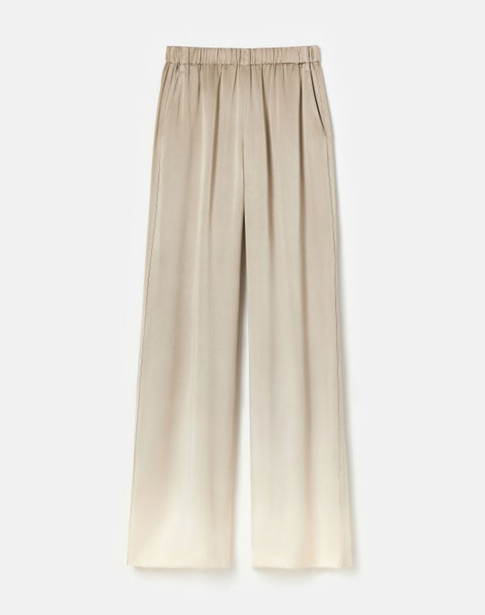 Dip Dye Print Silk Satin Riverside Pant