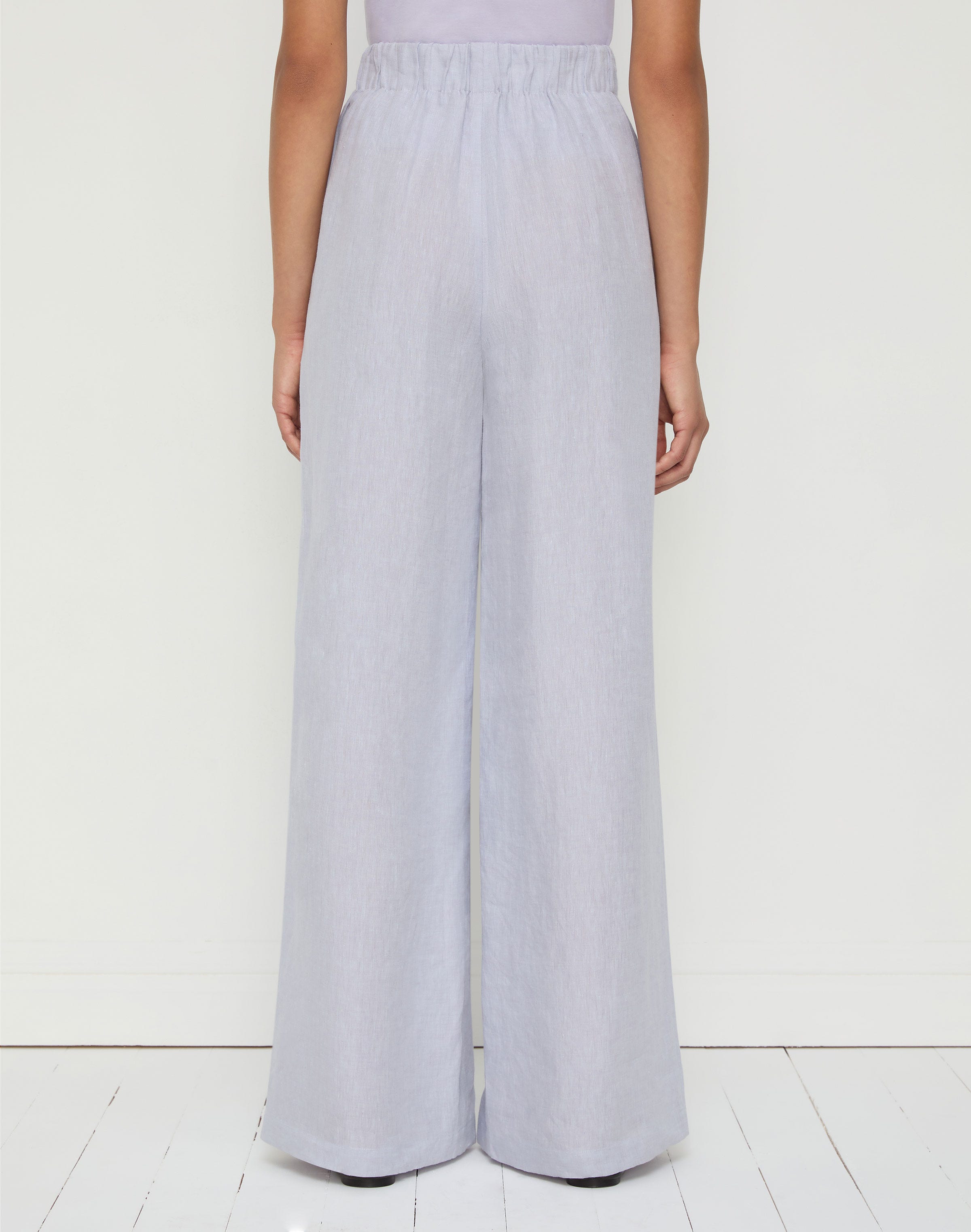 Organic Linen Astor Pleated Wide Leg Pant