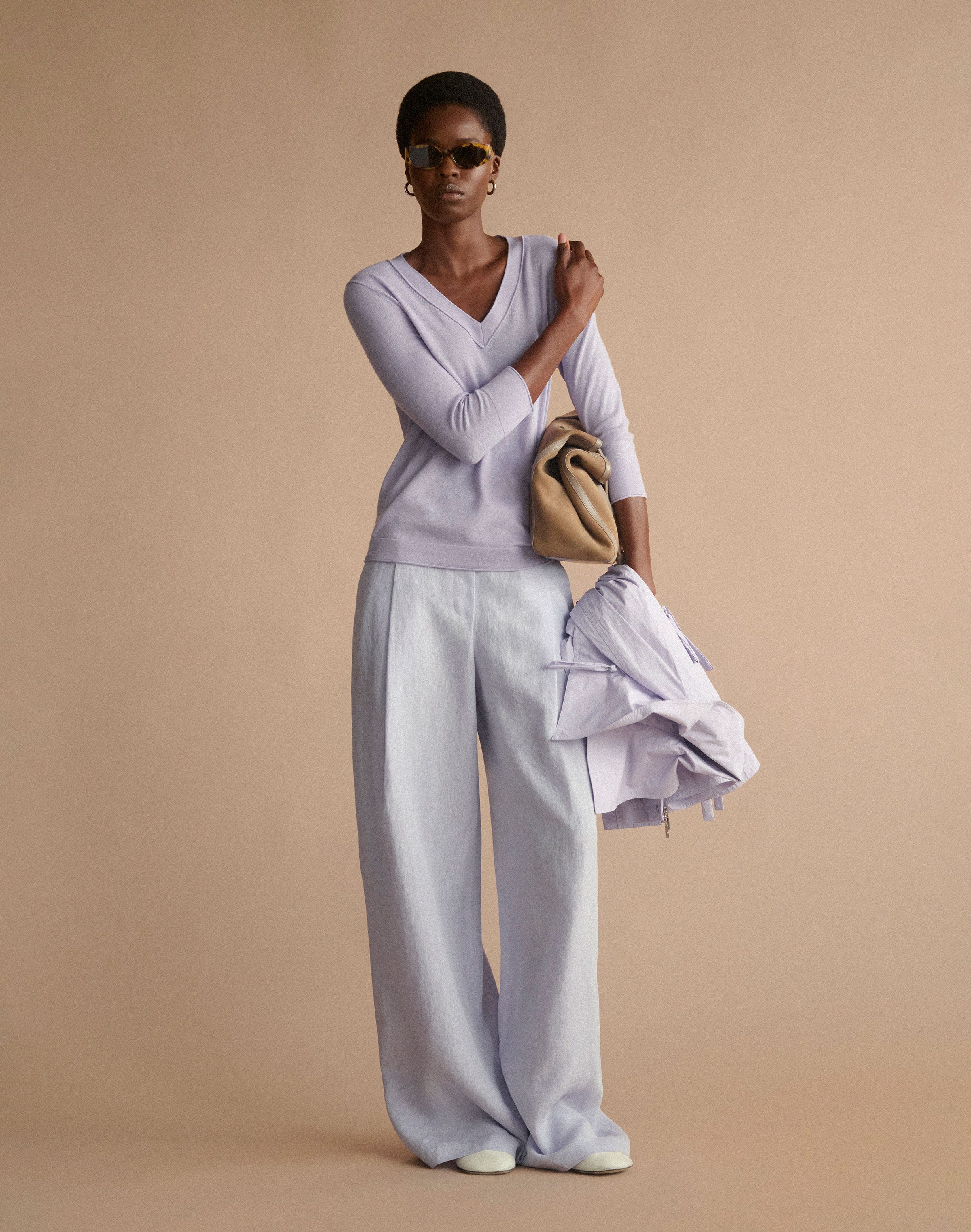 Organic Linen Astor Pleated Wide Leg Pant