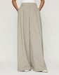 Pinstripe Tropical Stretch Wool Wyatt Wide Leg Pant