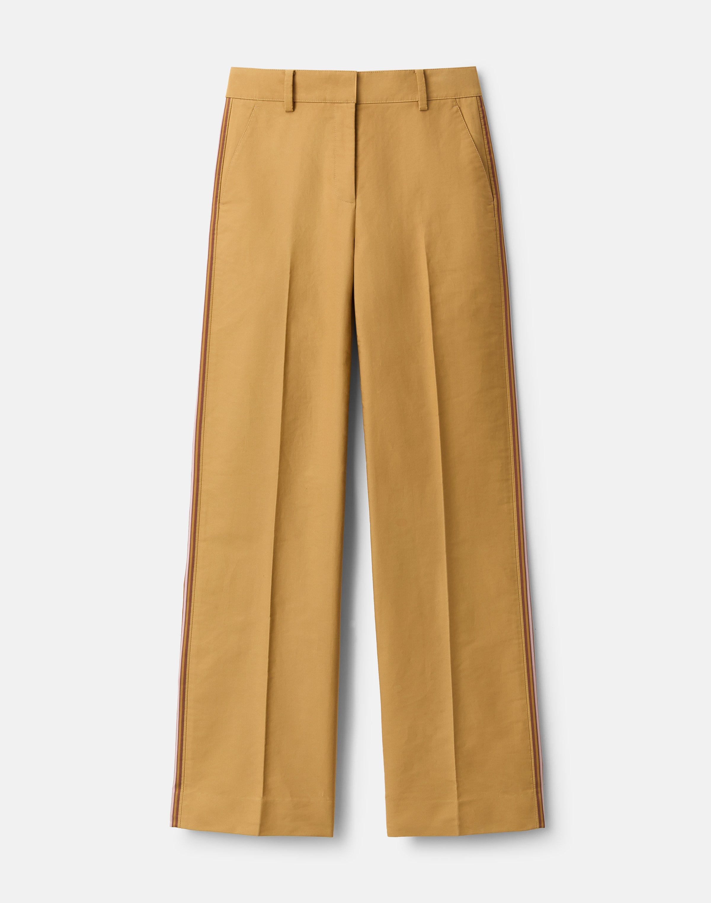 Ribbon Stripe Cotton Charles Wide Leg Pant