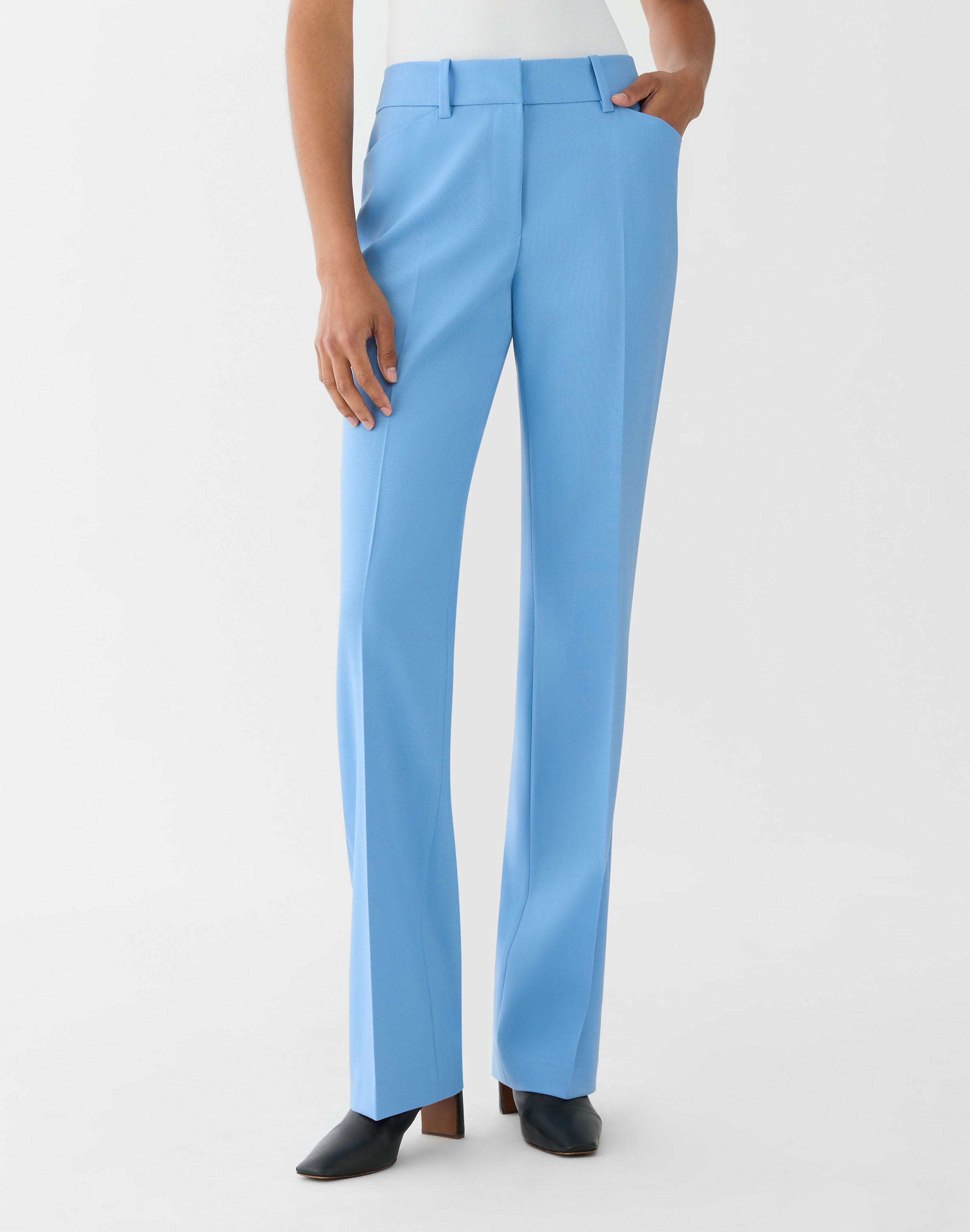 Petite Responsible Stretch Wool Reade Straight Pant