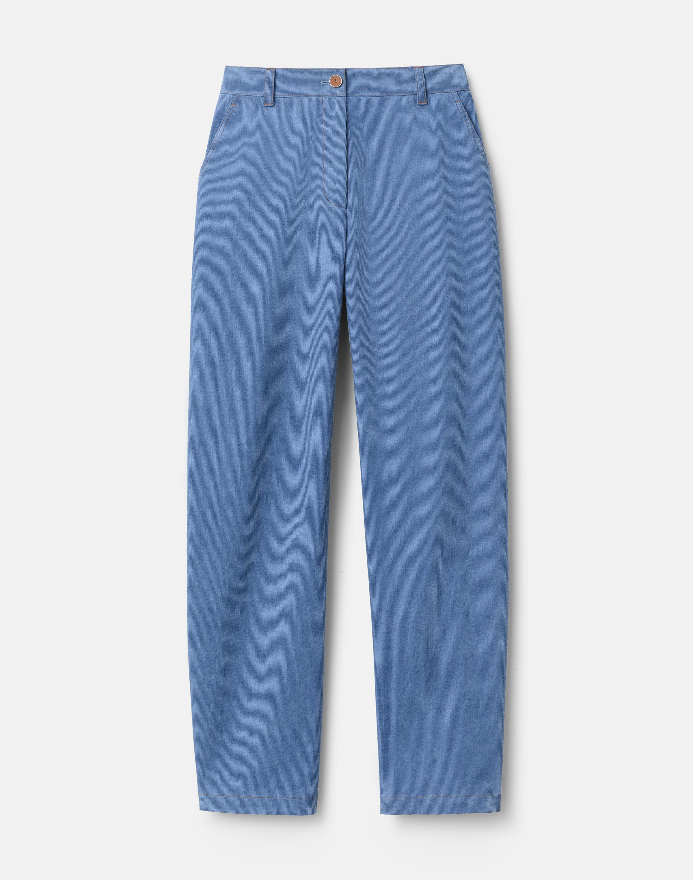 Fine Wale Corduroy Kent Barrel Leg Pant