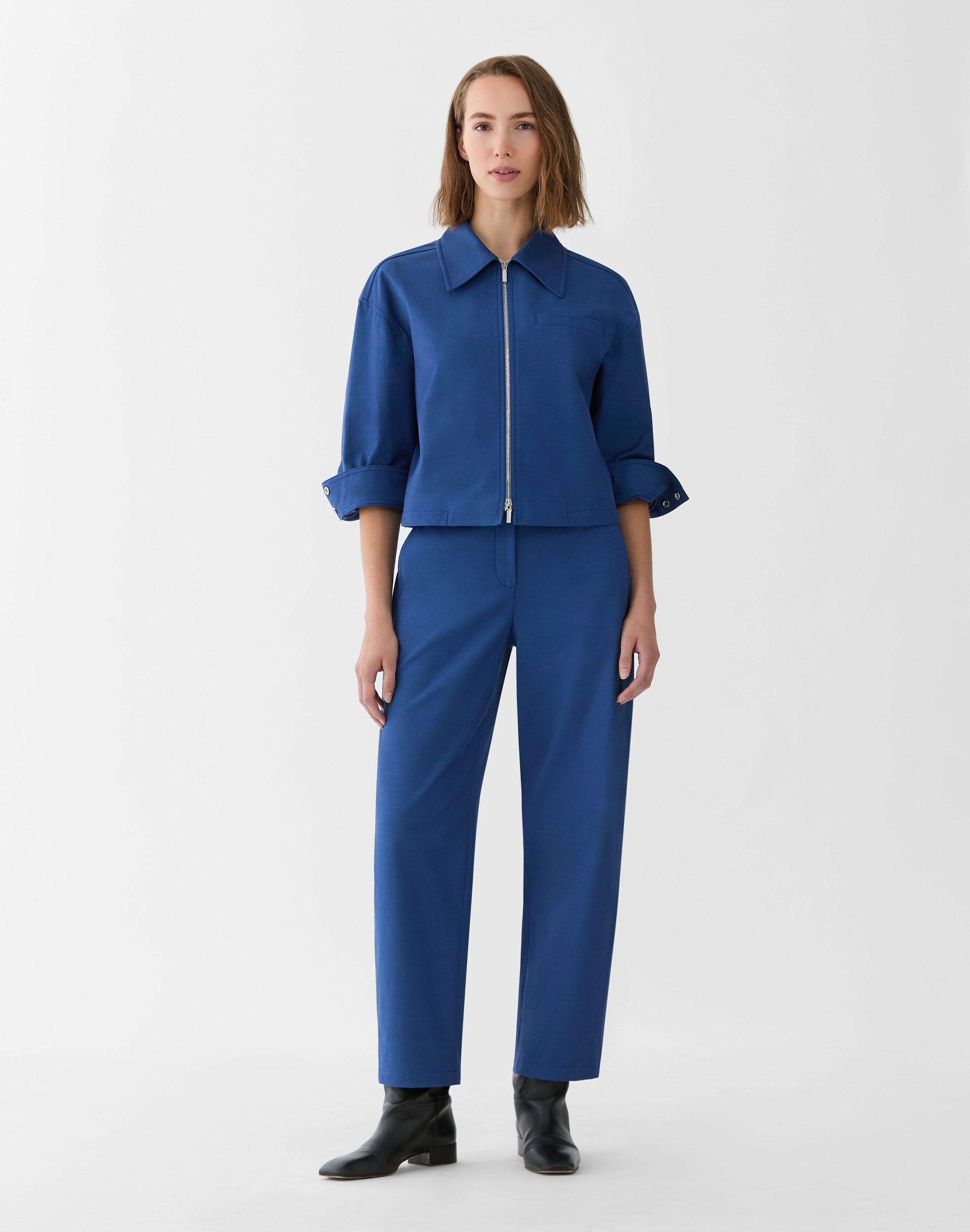 Petite Techno Stretch Twill Chrystie Barrel Leg Chino