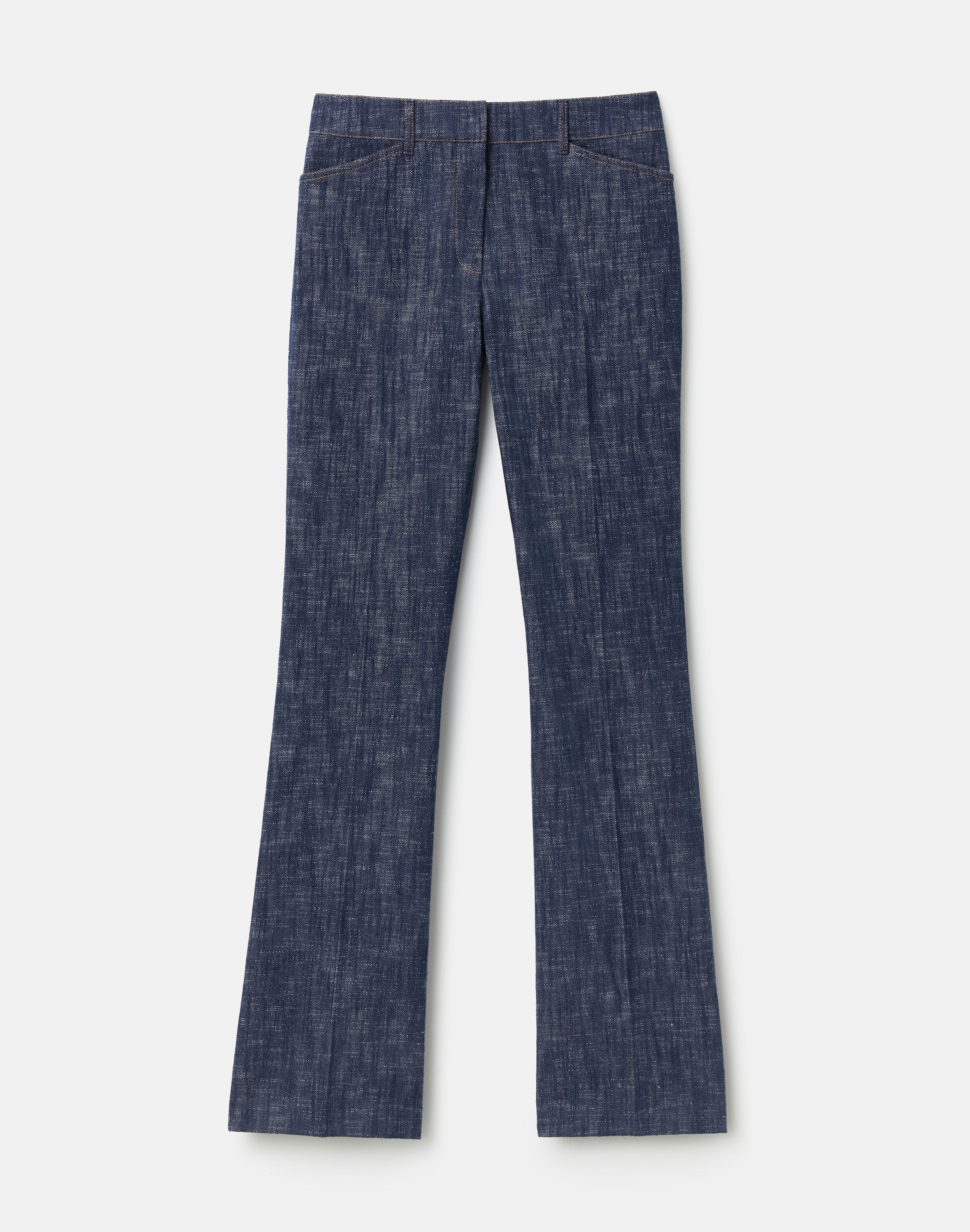 Denim-Effect Twill Reade Flared Pant