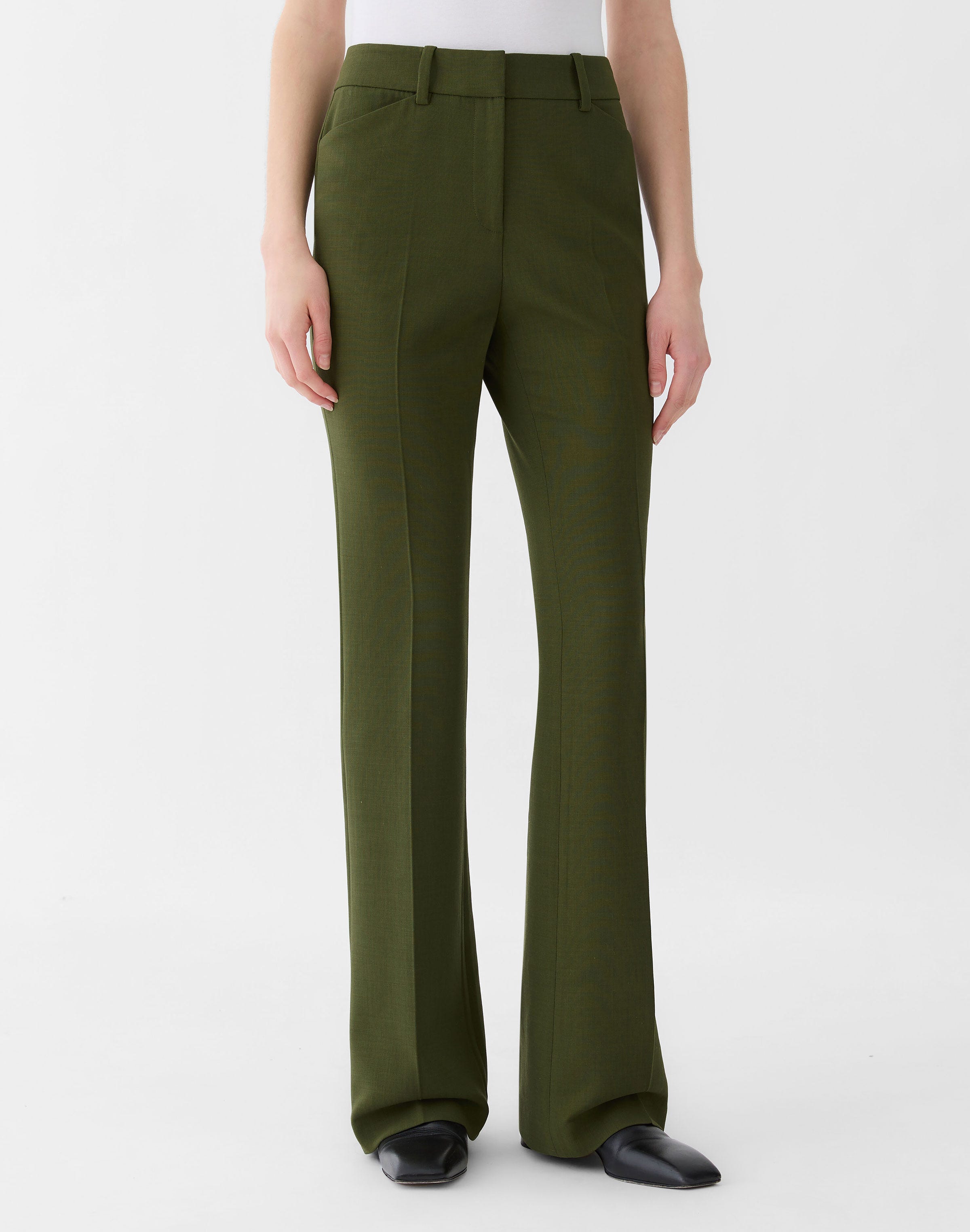 Responsible Wool Double Face Reade Flare Pant