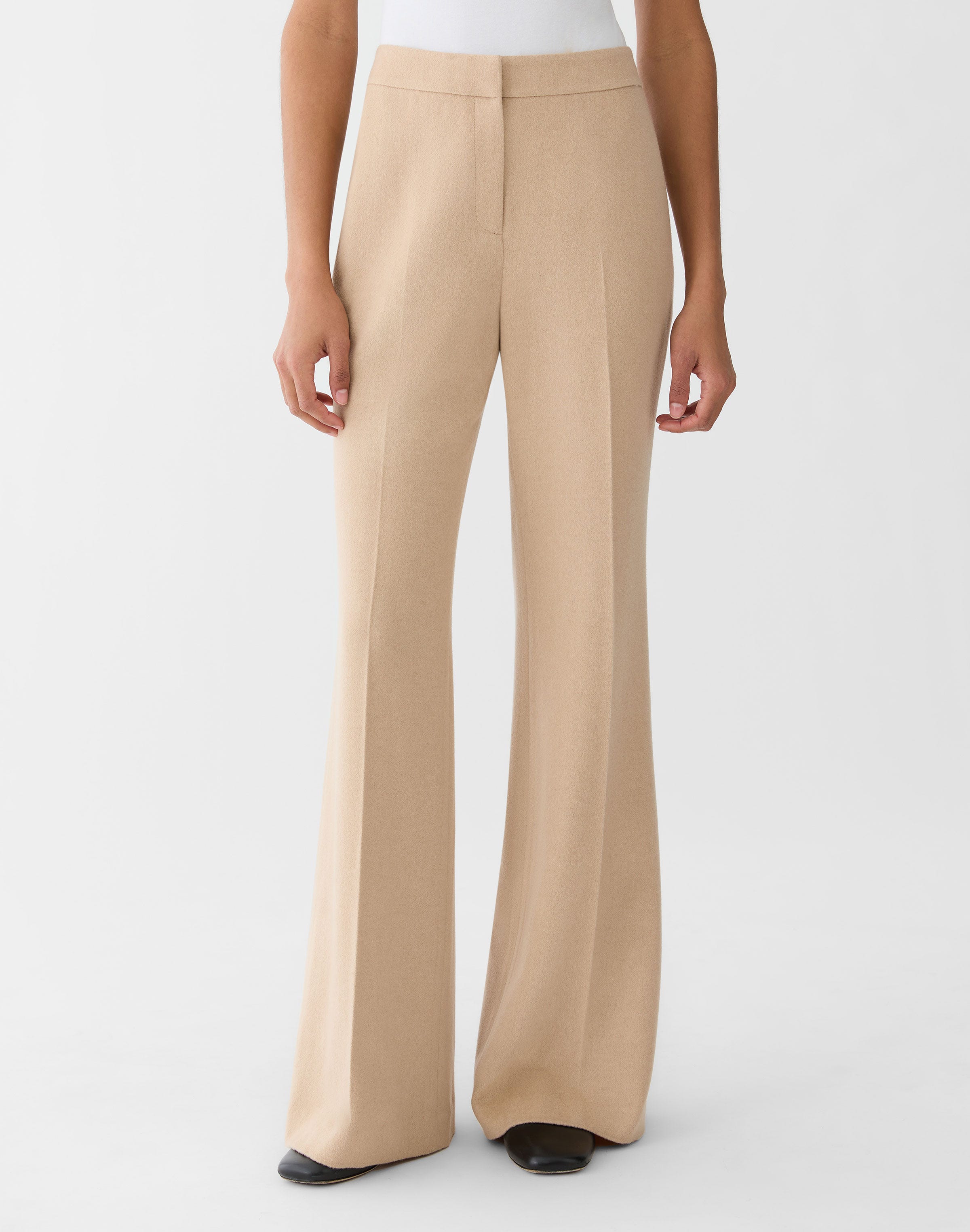 Camel Hair Lafayette Flare Pant