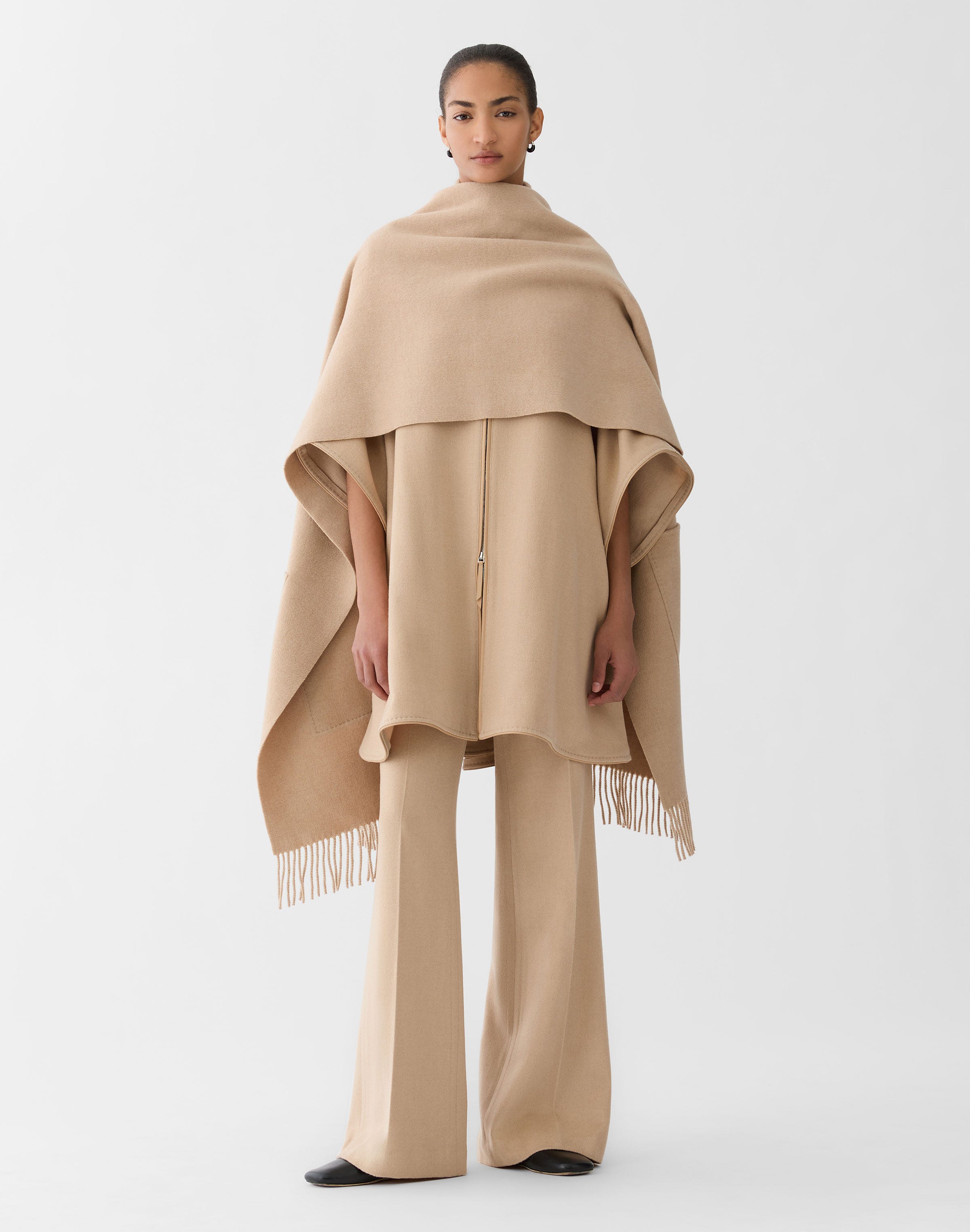 Camel Hair Lafayette Flare Pant