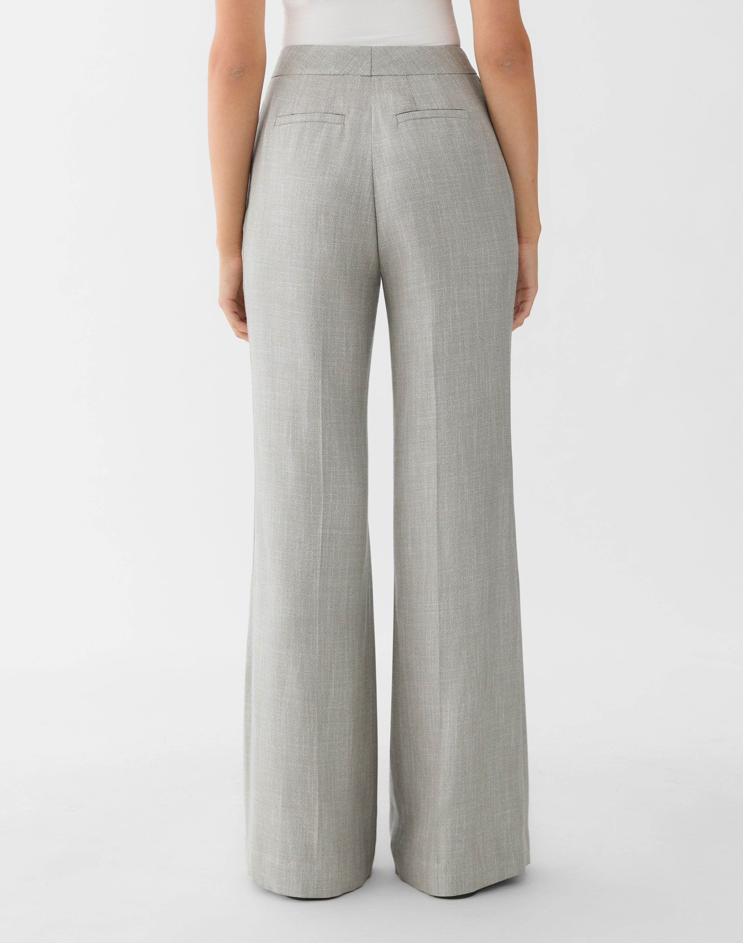 Petite Bamboo Viscose Twill Lafayette Flare Pant