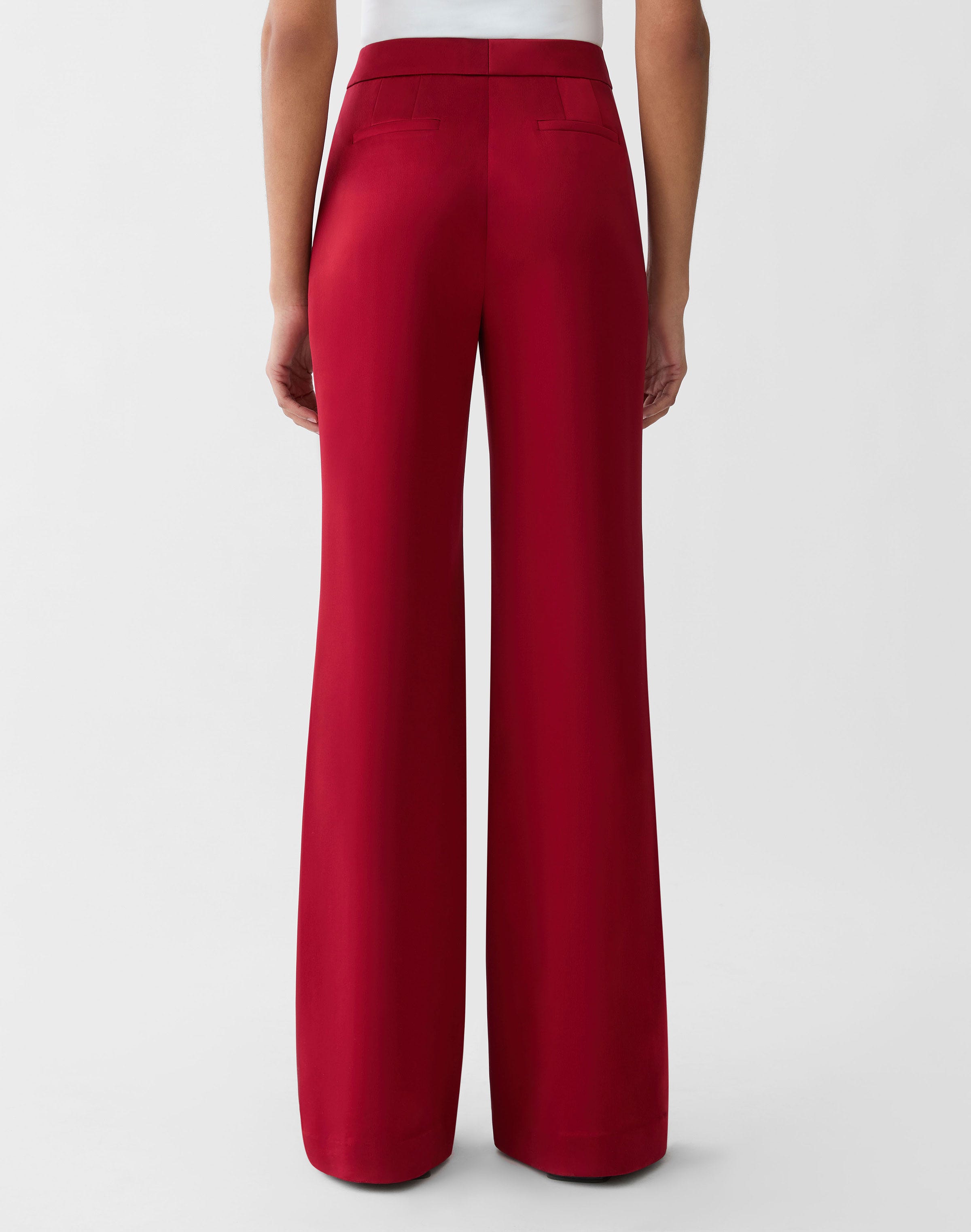 Plus-Size Satin Lafayette Flared Pant