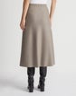 Responsible Wool-Cashmere Double Face Jersey Reversible Skirt
