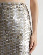 Hand-Placed Paillette Pencil Skirt