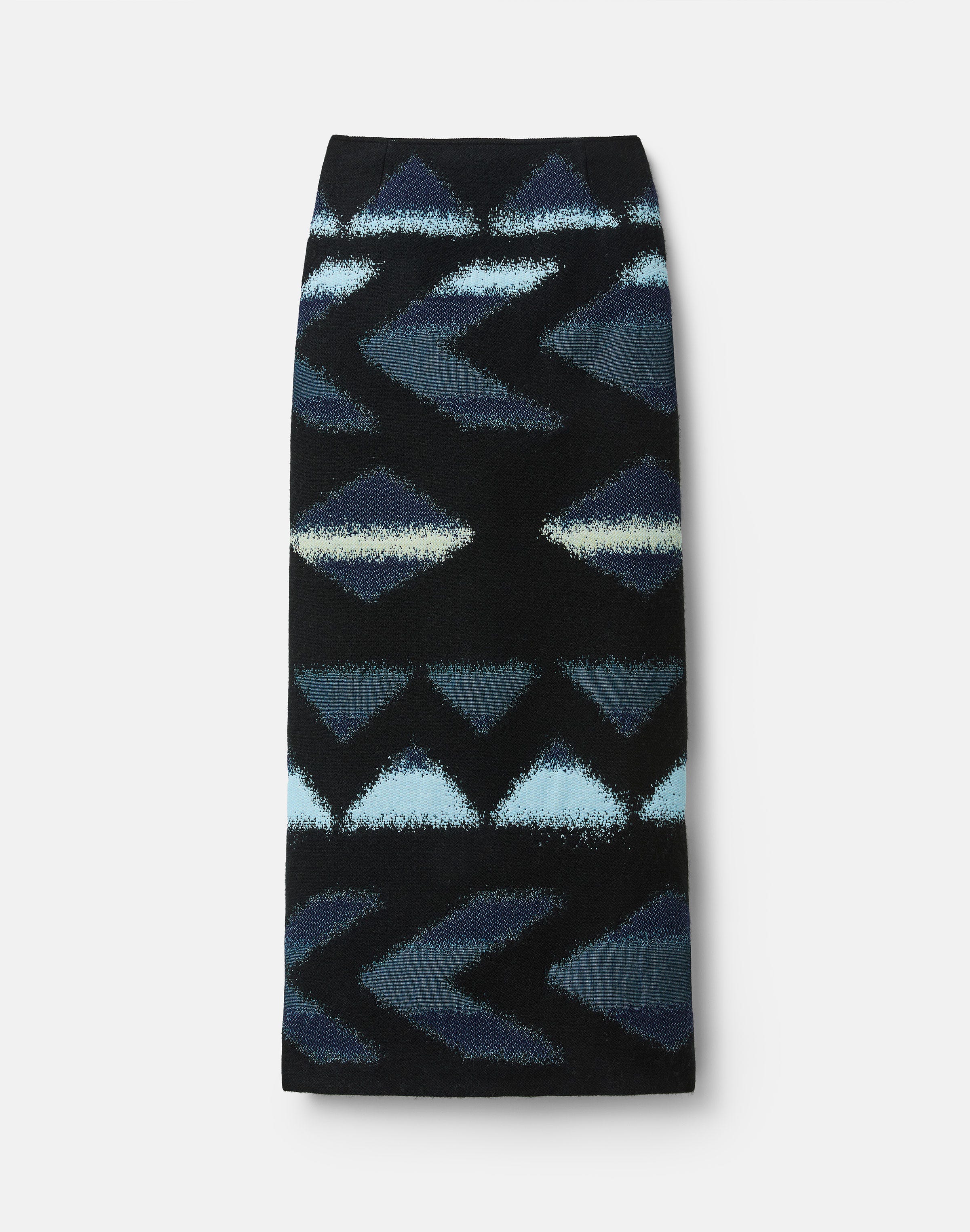 Geo Jacquard Maxi Pencil Skirt