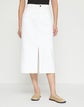 L148 Denim Slit Midi Skirt