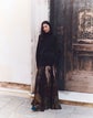 L148 X Save Venice Print Silk Georgette Floor Length Godet Skirt
