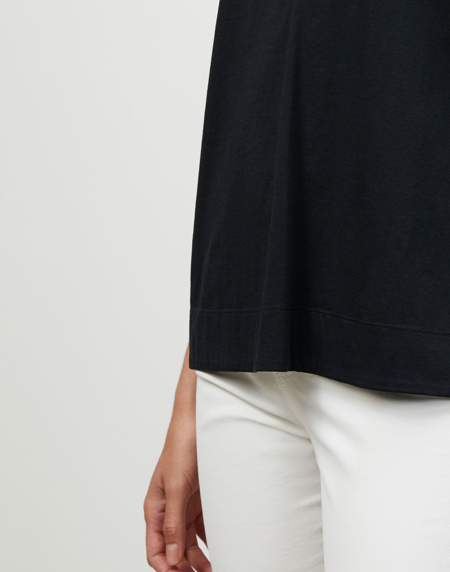 Plus-Size Cotton Jersey Modern V-Neck Tee