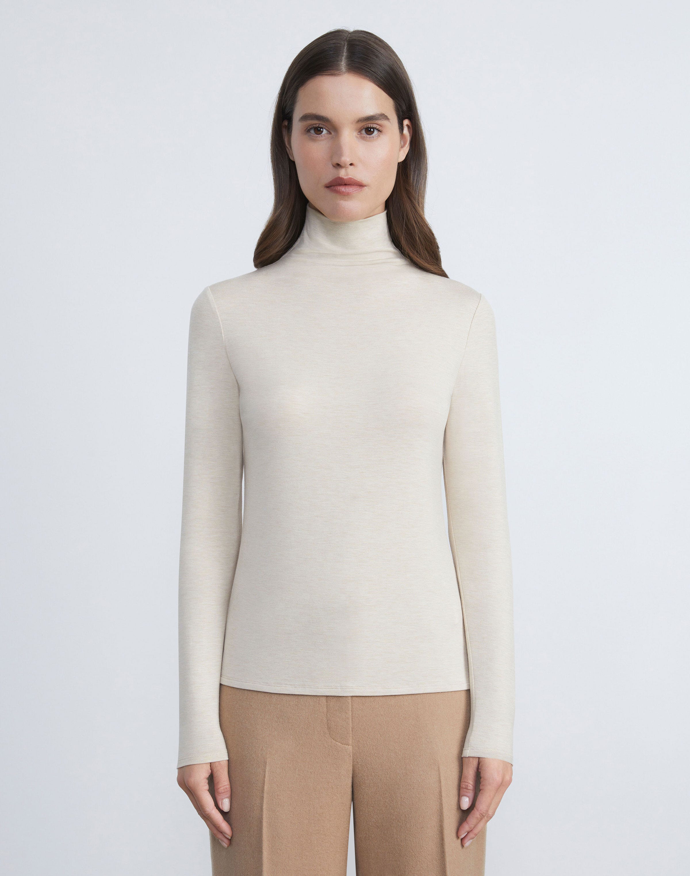Plus-Size Nouveau Jersey Turtleneck