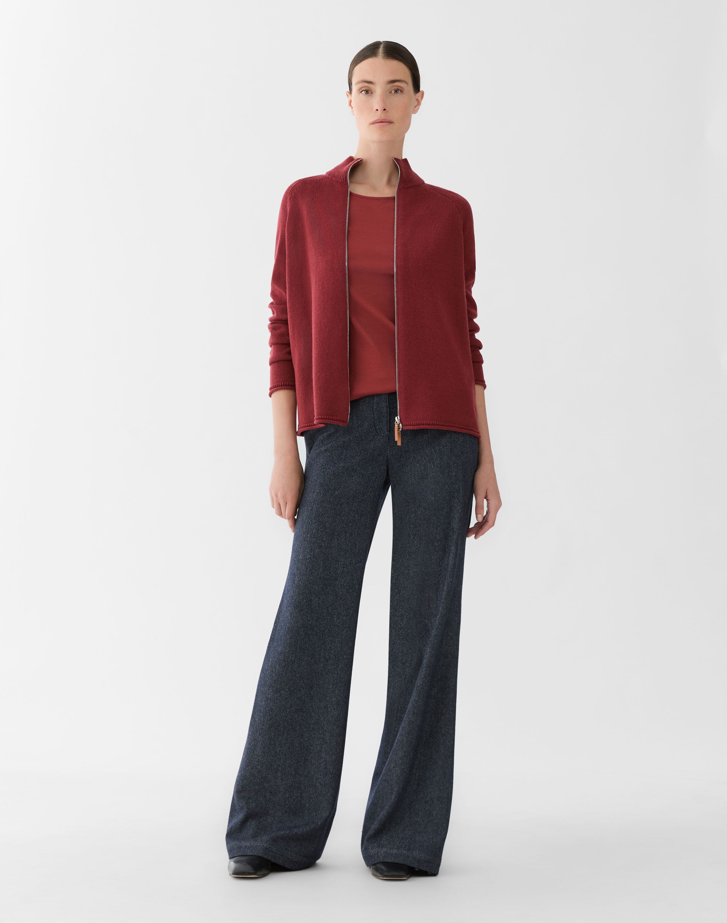 Petite Cotton Rib Crewneck T-Shirt