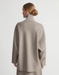 Responsible Wool-Cashmere Double Face Jersey Reversible Turtleneck