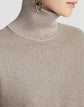 Responsible Wool-Cashmere Double Face Jersey Reversible Turtleneck