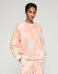 Pastel Hand Dye Cotton French Terry Crewneck Sweatshirt