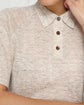 Fine Stripe Linen-Cotton Raglan Sleeve Polo