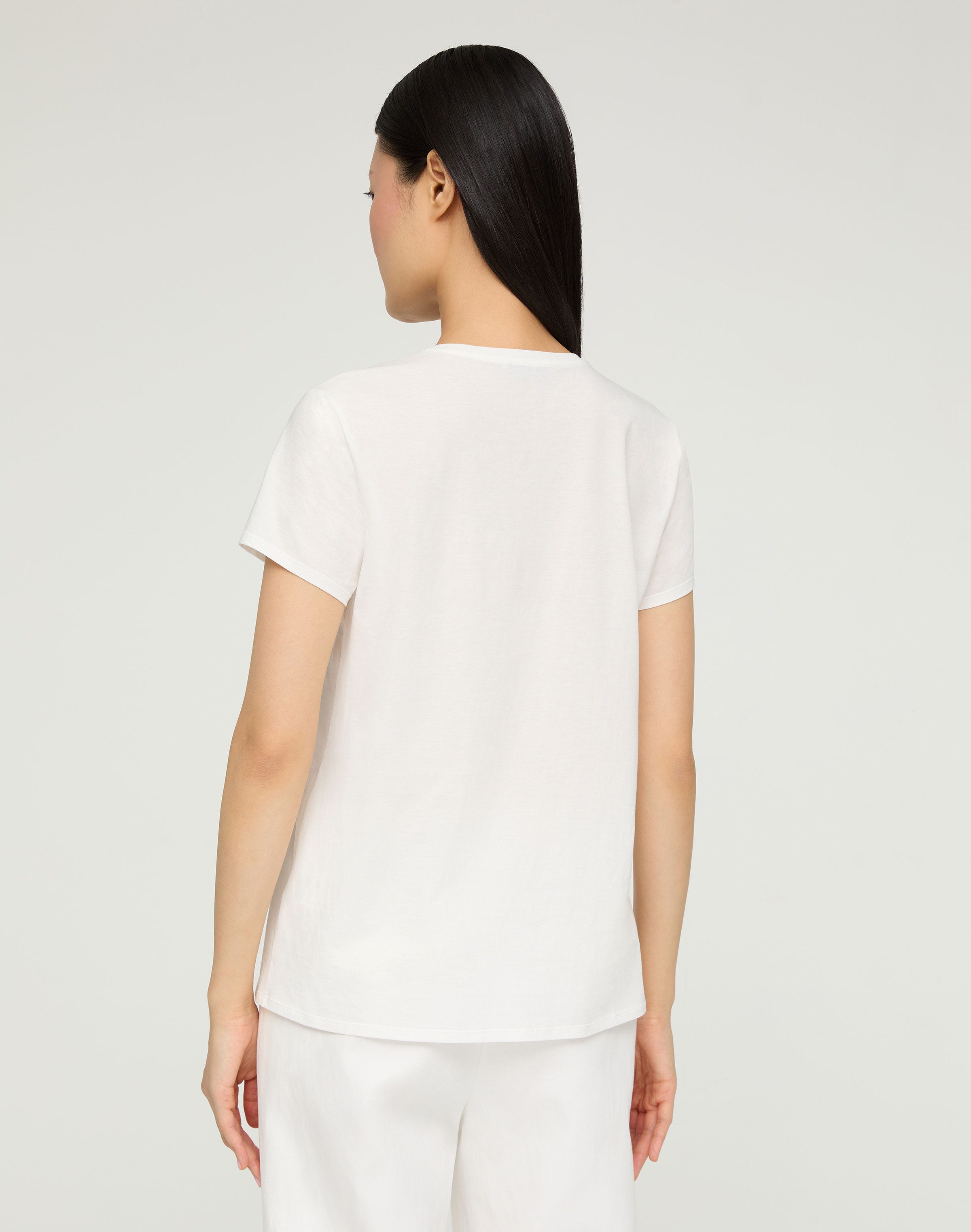 Petite Cotton Jersey V-Neck T-Shirt