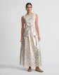 Metallic Baroque Botanical Jacquard Cutaway Vest