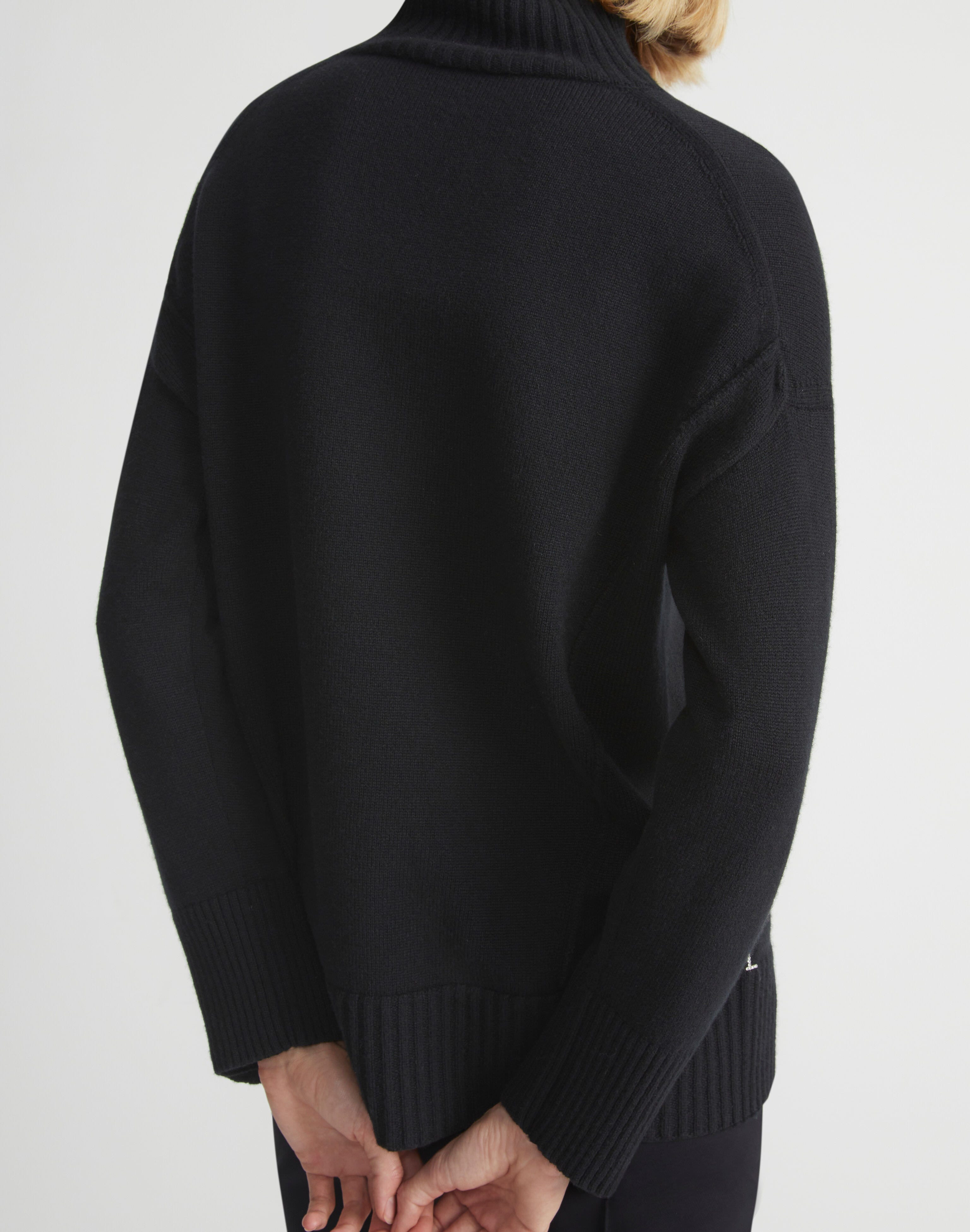 Petite Cashmere Stand Collar Sweater