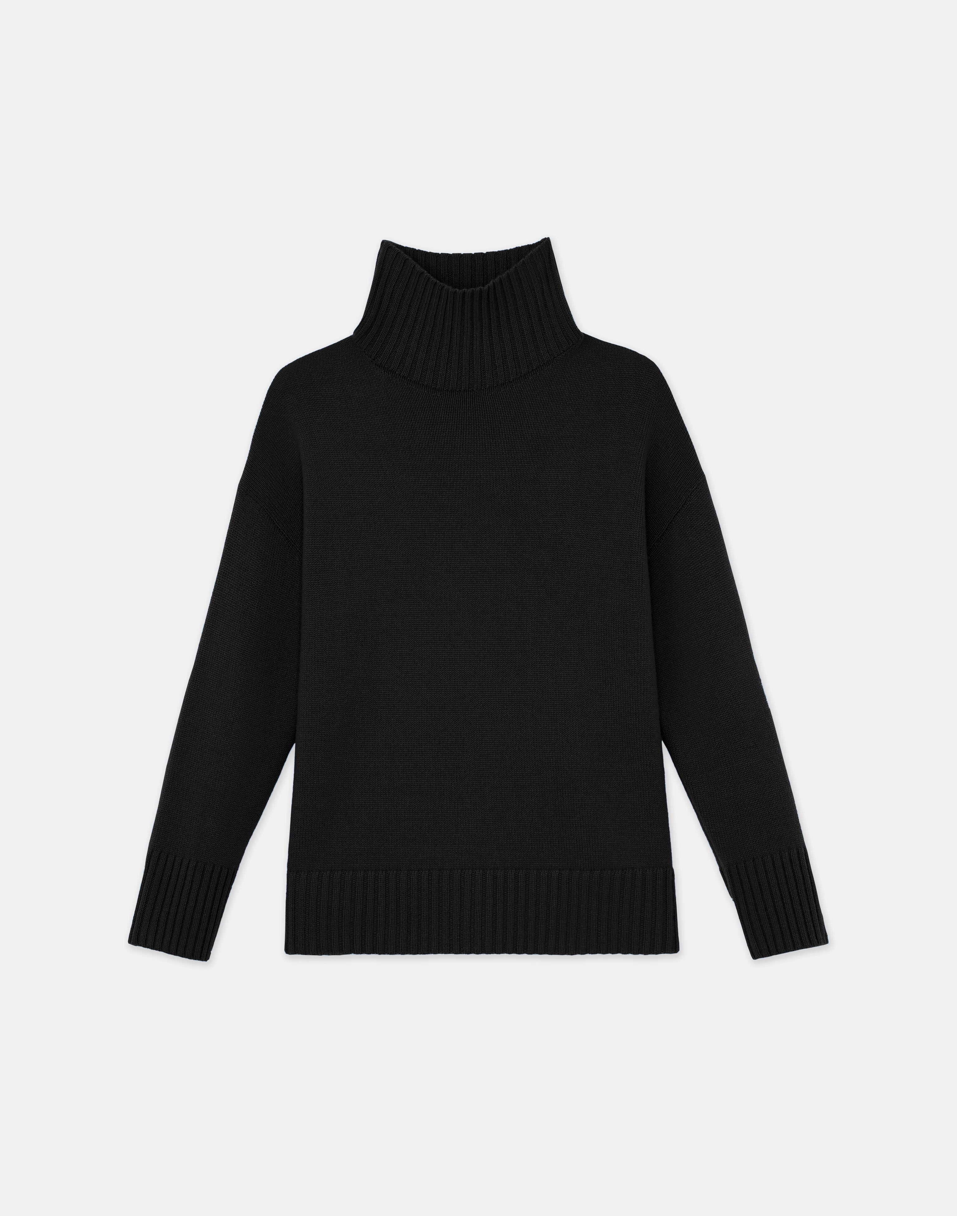 Plus-Size Cashmere Stand Collar Sweater