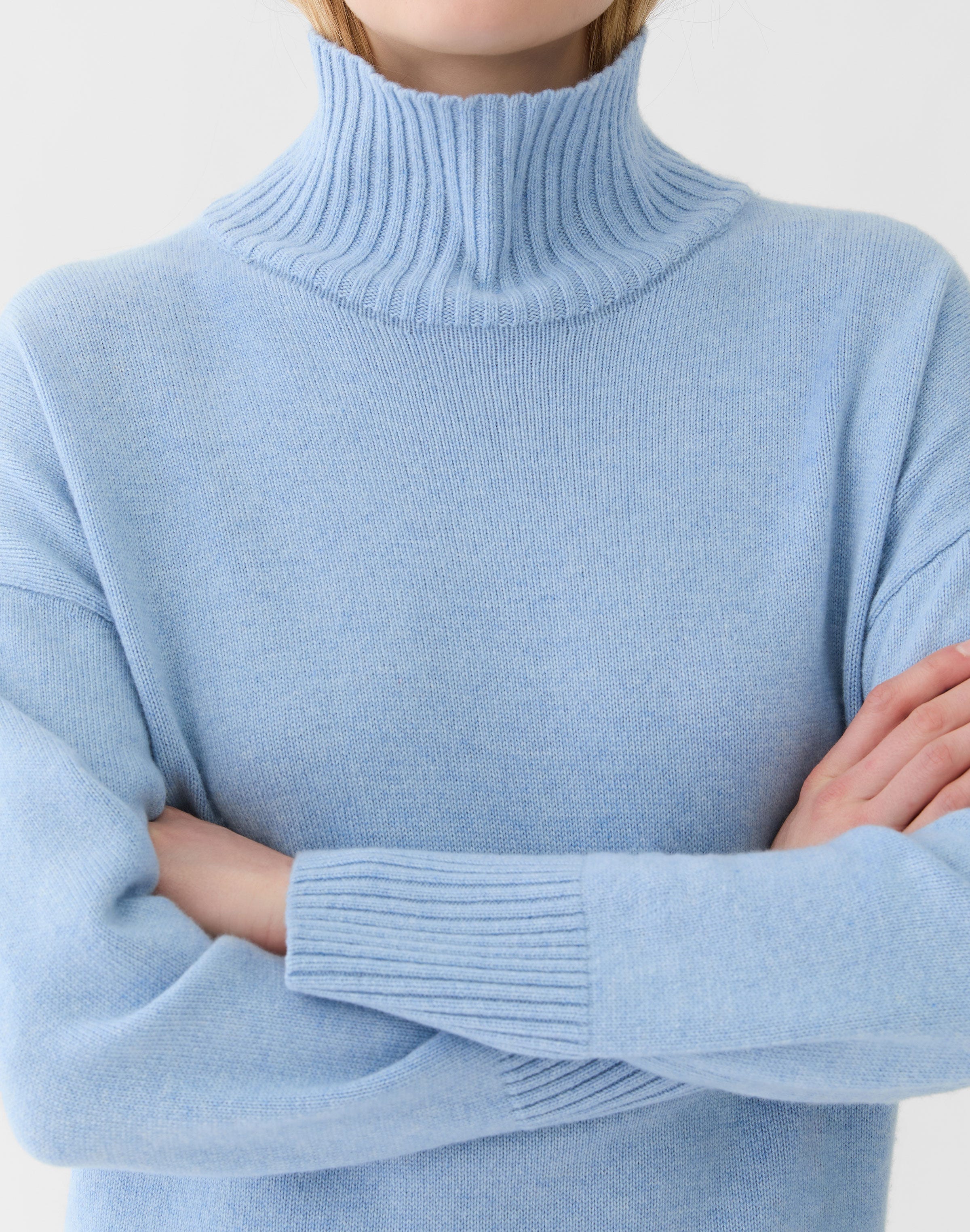 Cashmere Stand Collar Sweater