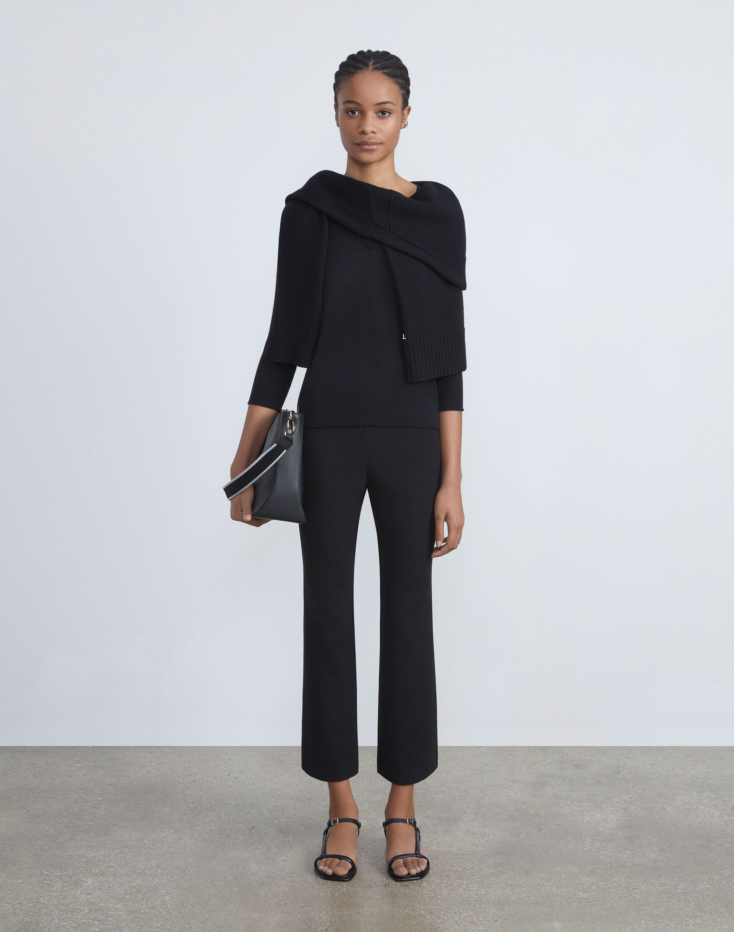 Petite Fine Gauge Cashmere V-Neck Sweater