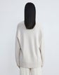 Plus-Size Cashmere Ribbed V-Neck Sweater