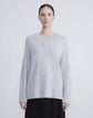 Cashmere Ribbed V-Neck Sweater