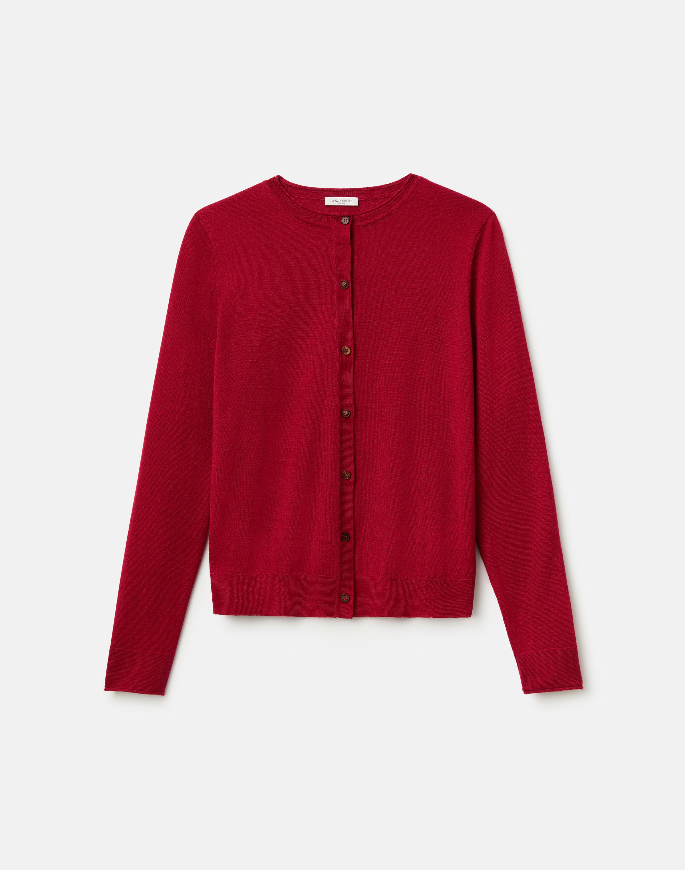 Plus-Size Fine Gauge Cashmere Cardigan