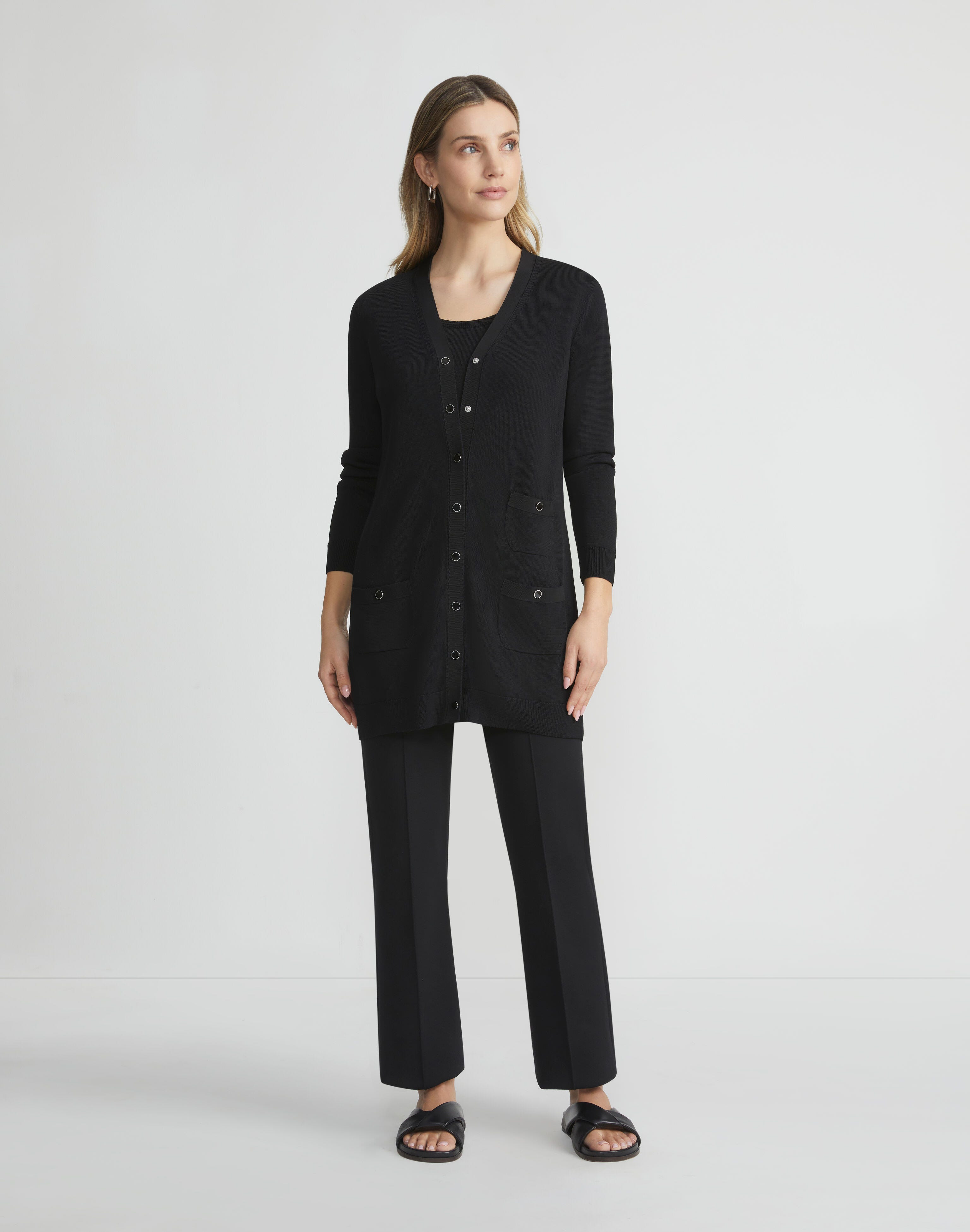 Plus-Size Responsible Matte Crepe Foley Flared Pant