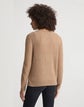 Petite Cashmere & Finespun Voile Cable Crewneck Sweater