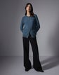 Petite Cashmere Floating Leaves Jacquard Pocket Cardigan