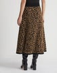 Boiled Wool Metallic Fringed Jacquard Skirt