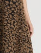 Boiled Wool Metallic Fringed Jacquard Skirt