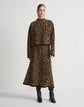 Boiled Wool Metallic Fringed Jacquard Skirt