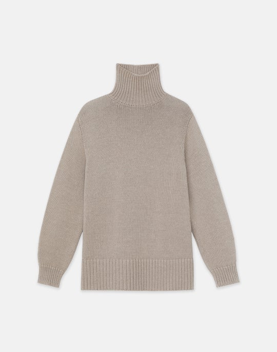 Responsible Lofty Wool Stand Collar Sweater