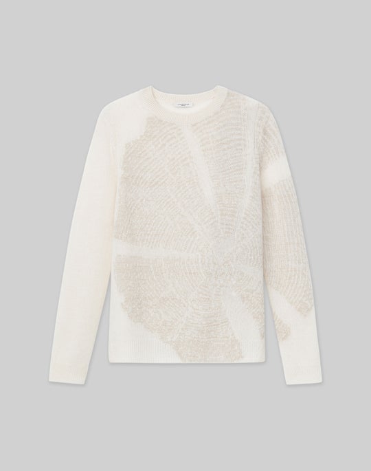 Petite Cashmere Wood Grain Intarsia Sweater