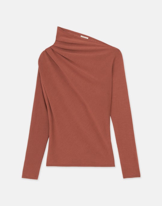 Responsible Fine Gauge Merino Asymmetric Sweater